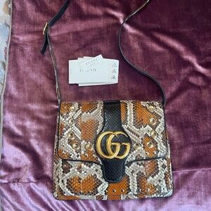 Gucci Arli Python Medium Shoulder Bag - SUPER RARE